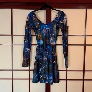 Blackmilk Doctor Who Mashup Long Sleeve Skater